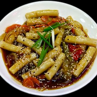 Токпокки с курицей
