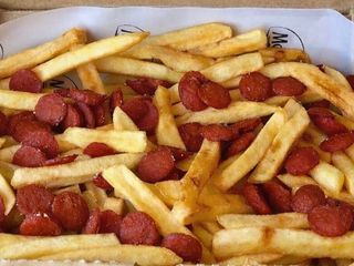 Фри с сосиской