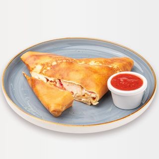 Креп с запеченной куриной грудкой и сыром фета