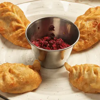 Манты тыква и мясо жареные 4 шт