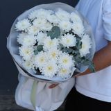 Букет из 15 кустовых хризантем