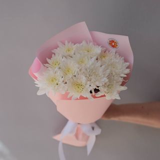 Букет из 3 кустовых хризантем