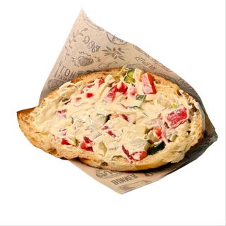 Донер в лепешке с курицей