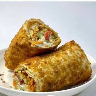 Донер жареный с курицей