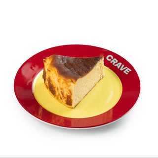 Чизкейк испанский Сан Себастьян кусочек