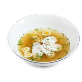 Суп куриный с лапшой домашней