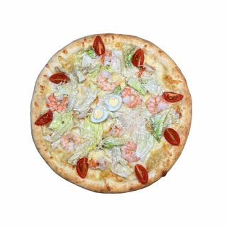 Пицца Цезарь с креветками