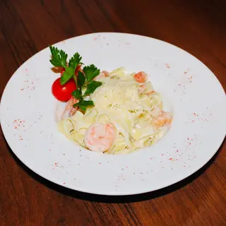 Паста с креветками