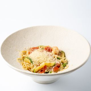 Алио олио с креветками