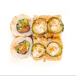 Ролл креветка ким чи