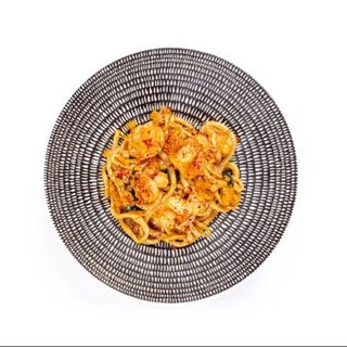 Wok с креветками 