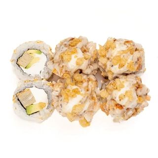 Ролл запеченный угорь с креветкой