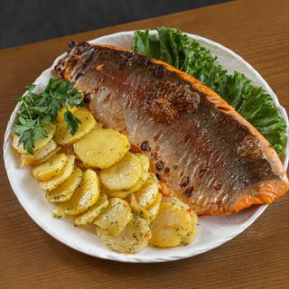 Запечённая талгарская форель на двоих