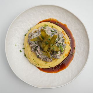 Бефстроганов с пюре