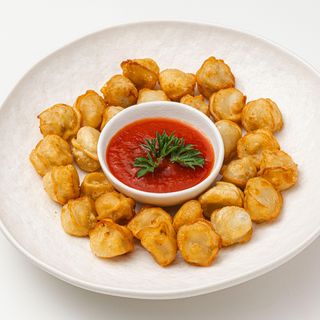 Жареные пельмени