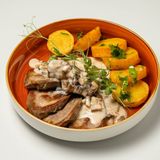 Конский язык с картофелем 