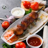 Грибы на мангале