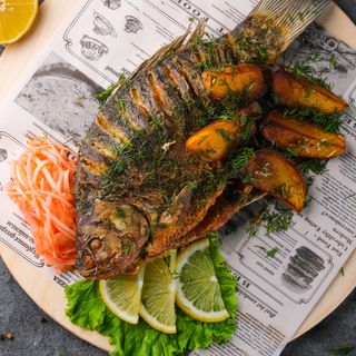 Жареный карась средний