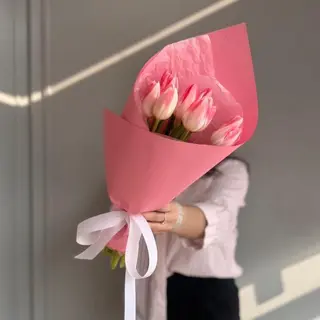 Букет из 9 тюльпанов