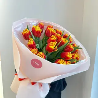 Букет из 25 тюльпанов