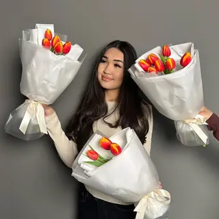 Букет из 7 тюльпанов