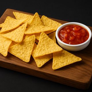 Крафтовые начос с сальсой