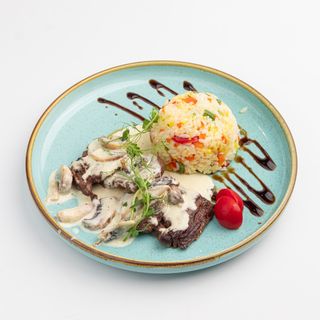 Медальоны с цветным рисом 