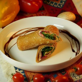 Блины с лососем