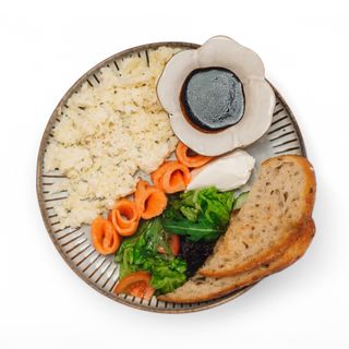 Скрембл с лососем