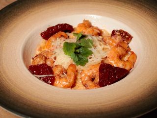 Паста с креветками