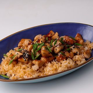 Курица с рисом по-азиатски
