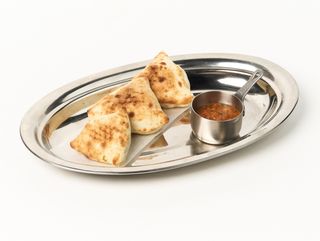 Мини-самсушки с сыром и зеленью