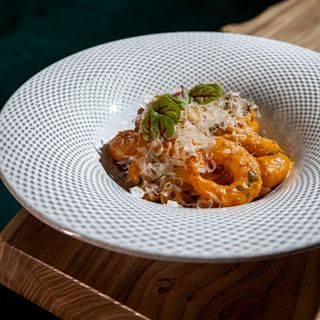 Тальятелле с креветками