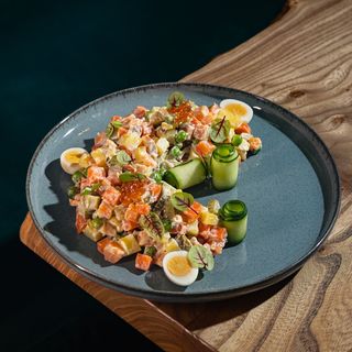 Оливье Ди Маре с сёмгой