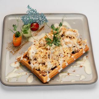 Вафля с курицей