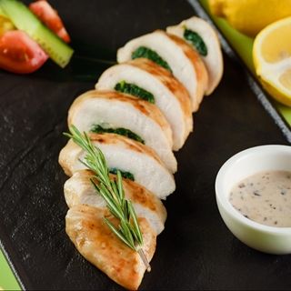 Куриное филе со шпинатом 