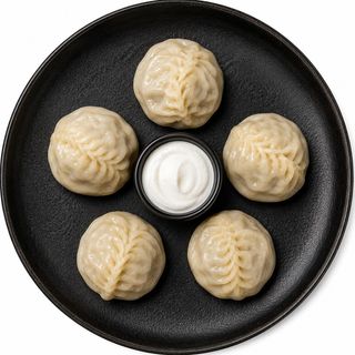 Манты с мясом 5 штук