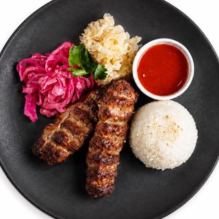 Люля-кебаб с рисом