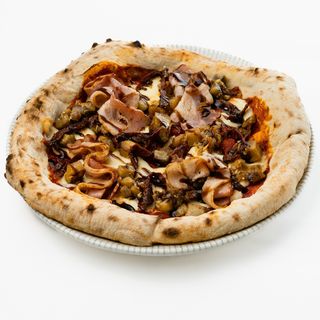 Неаполитана с беконом и баклажанами