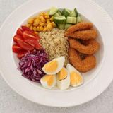 Боул с креветками