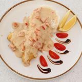 Хрустящий судак с рисом