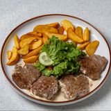 Медальоны с картофельными дольками