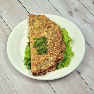 Завтрак Овсяноблин со свежим огурцом и овощами