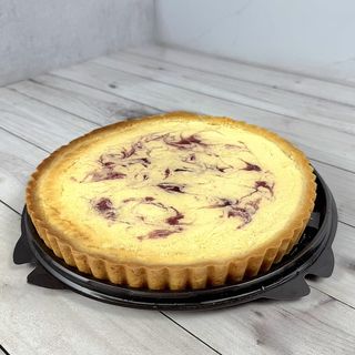 Пирог Творожный с малиной