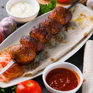 Грибы на мангале