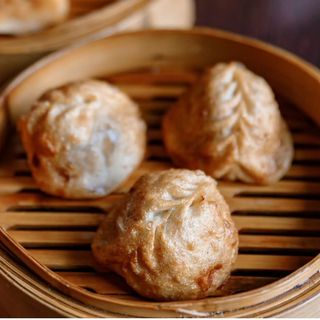 Жареные манты с мясом 3шт. 