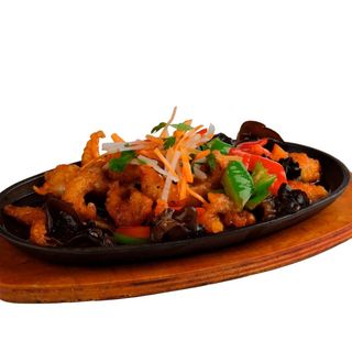 Курица с грибами