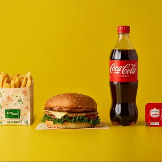 Комбо Чизбургер куриный двойной