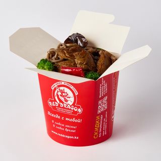 Лапша с подливом из конины