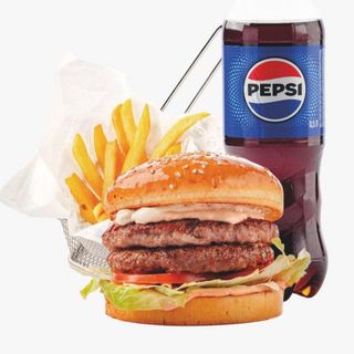 Комбо бургер говяжий с двойной котлетой и с сыром (800 г)